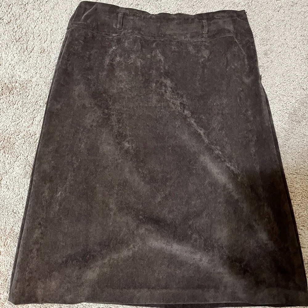 Size 8 brown skirt corduroy material